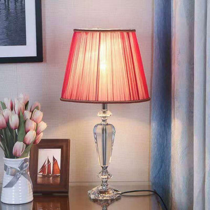 Elegant Botanical Crystal Accent Lamp - Stylish Illumination for Every Space