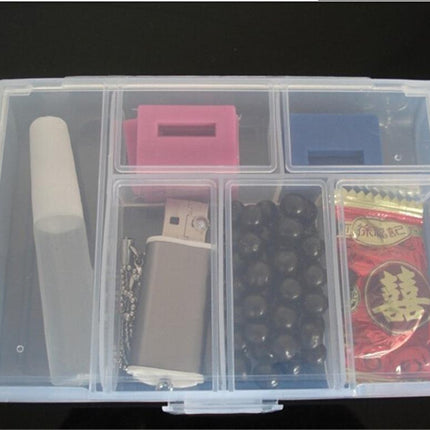 Versatile Organizer Box for Jewelry, Crafts, and Small Tools with Customizable Dividers