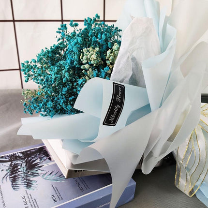 Charming Natural Dried Gypsophila Wheat Bouquet - Ideal Home Decor and Gift Option