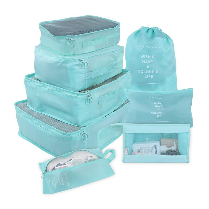 Travel Smart: Versatile 8/6/1-Piece Organizer Set for Effortless Packing