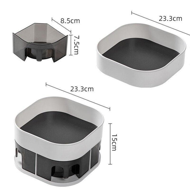 Versatile 360° Rotating Storage Organizer for Makeup and Kitchen with Ample Capacity