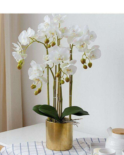 Lifelike 3D Butterfly Orchid Floral Arrangement with Real Touch Elegance