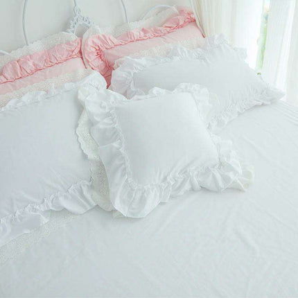 Fairytale White Lace Ruffle Bedding Collection