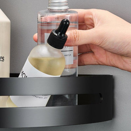 Stylish Wall-Mounted Bathroom Organizer in Premium Space Aluminum: A Luxurious Storage Solution