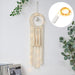 Celestial Moon Macrame Dream Catcher - Handcrafted Boho Home Decor