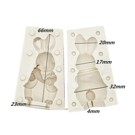 3D Rabbit Silicone Baking & Chocolate Mold Kit