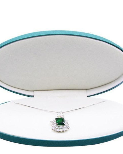 Elegant Pearlescent Jewelry Organizer - Luxurious PU Leather Storage Case and Gift Solution