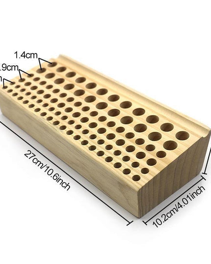 Customizable Pine Wood Tool Organizer for Leathercraft and DIY Enthusiasts