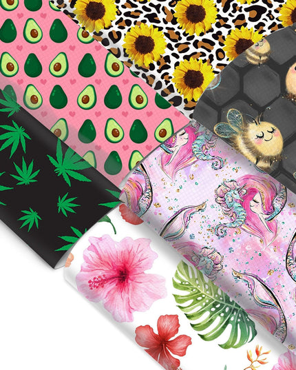 Blooming Elegance: Premium Floral Faux Leather for Inspired DIY Creations