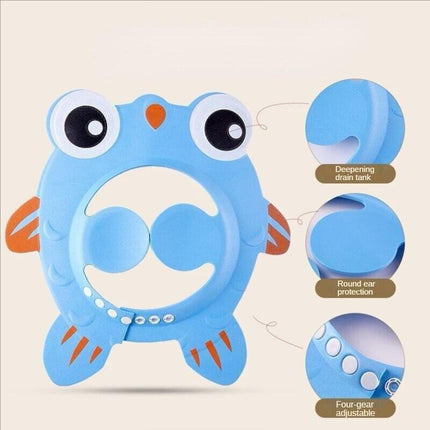 Children's Bath Time Shampoo Shield Cap - Eye Protection, Hassle-Free Fun, Adjustable Size