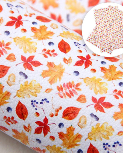 Floral Elegance Synthetic Leather Crafting Sheet