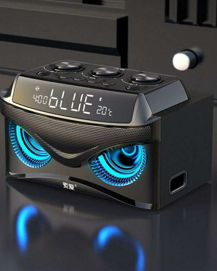 All-in-One Bluetooth Speaker with Alarm Clock & Subwoofer: Your Ultimate Audio Experience