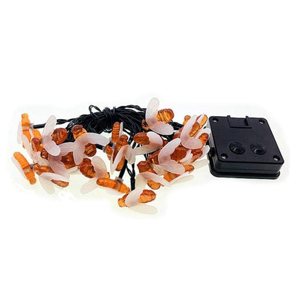 Glistening Solar-Powered Honey Bee Fairy Lights: Eco-Conscious Outdoor Decor