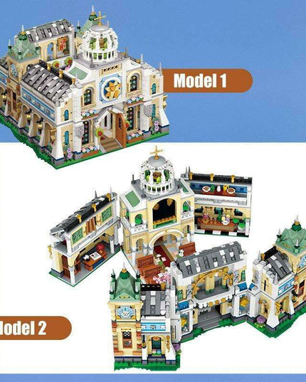 Romantic Dream Castle Building Blocks Set - Valentine's Day Special for Girls