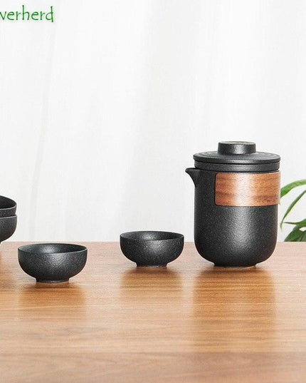 Elegant Ceramic Porcelain Kung Fu Tea Set - A Sophisticated Experience for Tea Aficionados