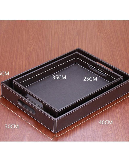 Stylish Wooden Rectangular Serving Tray for Elegant Dining Experiences