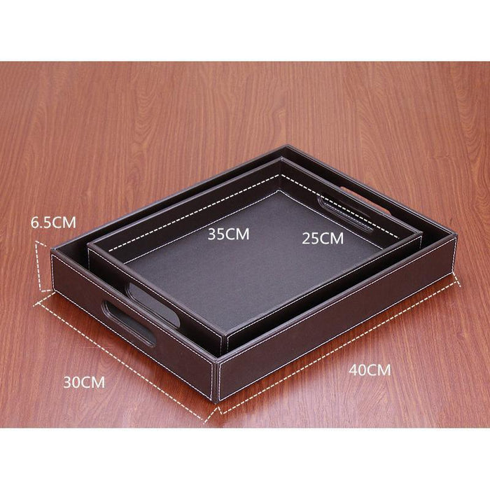 Stylish Wooden Rectangular Serving Tray for Elegant Dining Experiences