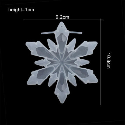 Charming Snowflake DIY Craft Set for Unique Christmas Jewelry and Ornaments