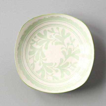Handcrafted Japanese Square Ceramic Plate: Exquisite Table Artistry