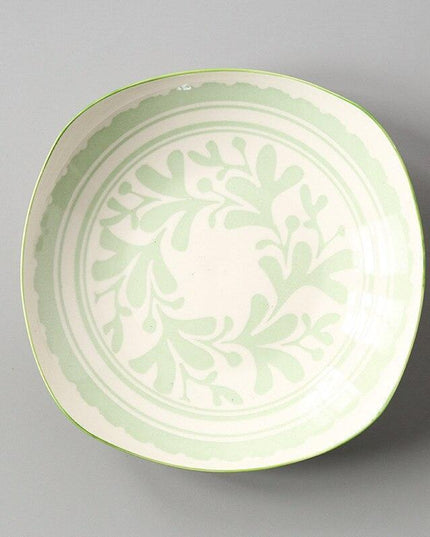 Handcrafted Japanese Square Ceramic Plate: Exquisite Table Artistry