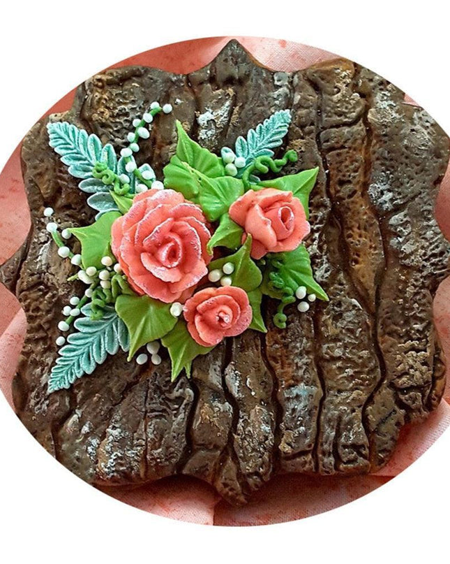 Artistic Tree Bark Silicone Mold for Baking and Confectionery Creations