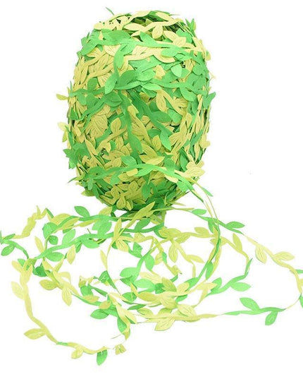 Nature-Inspired Green Ivy Vine Ribbon: Elevate Your Crafting and Decor with a Touch of Elegance