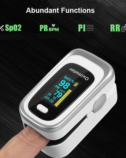 Compact Dual-Color OLED Finger Pulse Oximeter for Accurate Health Tracking