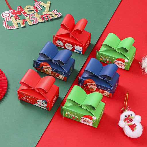 5pcs Christmas Gift Boxes Santa Claus House Candy Box Merry Christmas Boxes Bags Packaging New Year 2022 Xmas Dragee Gift Bags-0-Très Elite-40-Hand red santa-Très Elite
