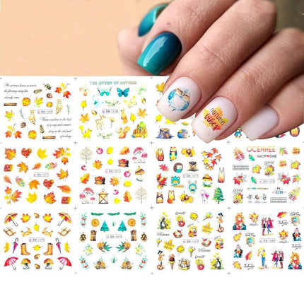 Winter Wonderland Russian Nail Art Decals