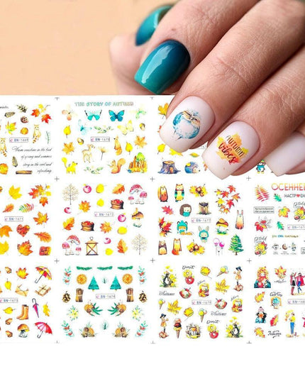 Winter Wonderland Russian Nail Art Decals