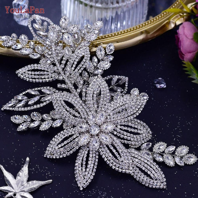 Glistening Rhinestone Bridal Hair Vine - Elegant Wedding Accessory