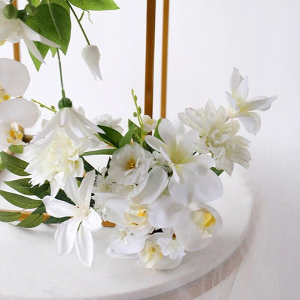 Elegant Silk White Butterfly Orchid Arrangement by JAROWN