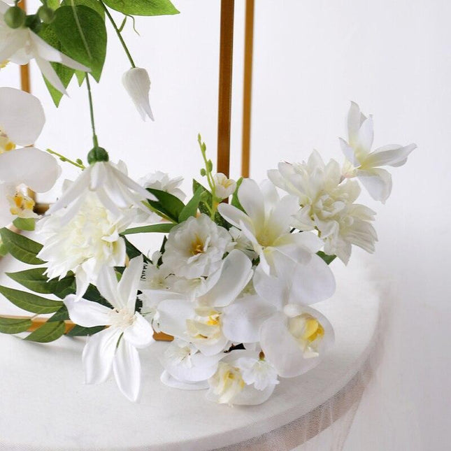 Elegant Silk White Butterfly Orchid Arrangement by JAROWN