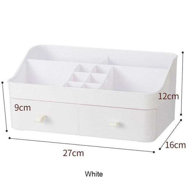 Elegant Cosmetic Organizer with Adjustable Dividers for an Organized Vanity