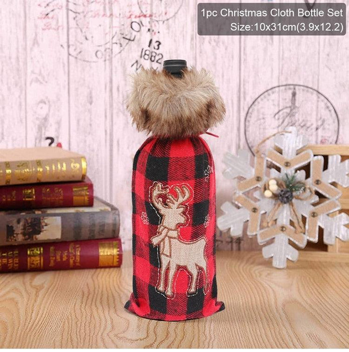 Holiday Cheer Wine Bottle Dress: Celebrate in Festive Elegance
