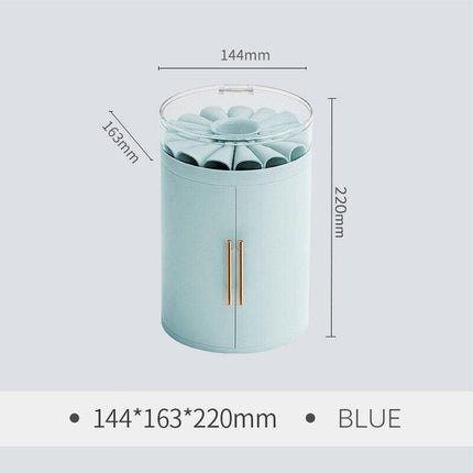 Elegant Dual-Door 4-Tier Jewelry Storage Box