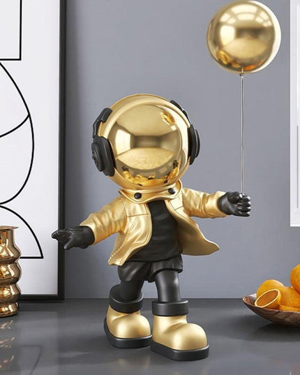Astronaut-Inspired Resin Key Storage Sculpture
