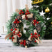 Rustic Christmas Wreath Making Kit with Pine Cones and Berry Accents