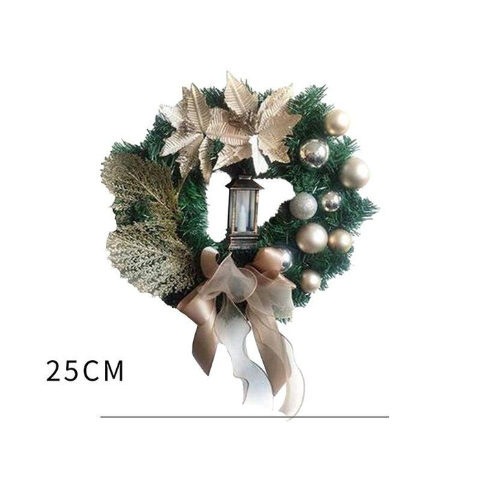 Rustic Christmas Wreath Making Kit with Pine Cones and Berry Accents