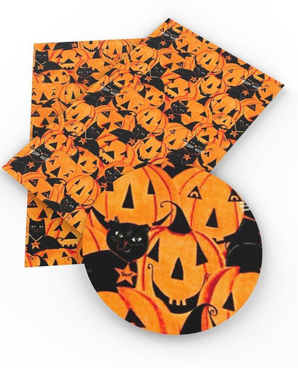 Spooky Vibes Halloween Faux Leather Crafting Sheets - 20x33cm