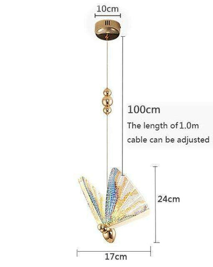 Enchanting Butterfly LED Pendant Lights - Elegant Illumination for Stylish Home Decor
