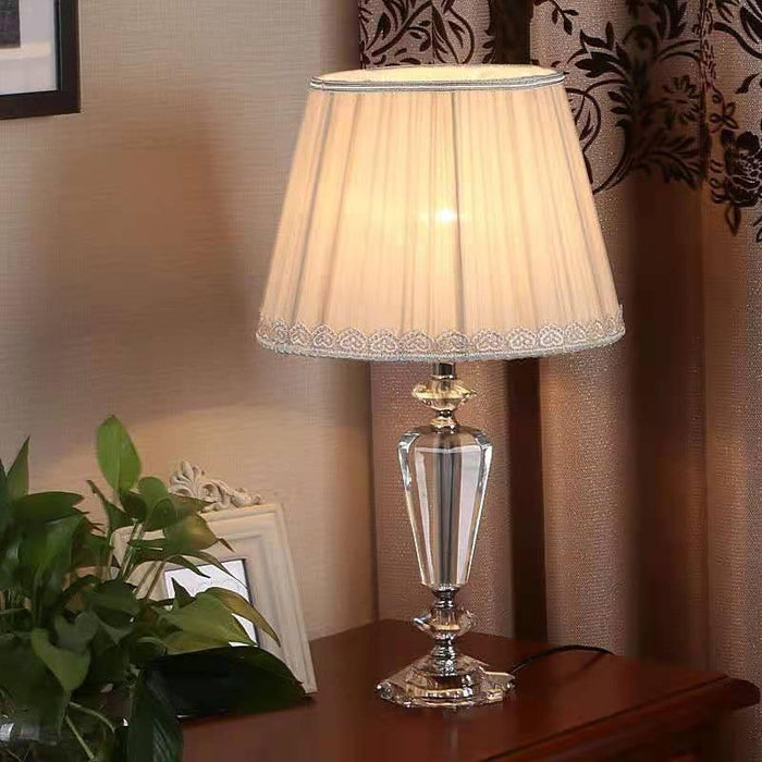 Crystal Desk Lamp Crystal Table Light Luxury Botanica Bedside Desk Light Bedroom Table Lamp