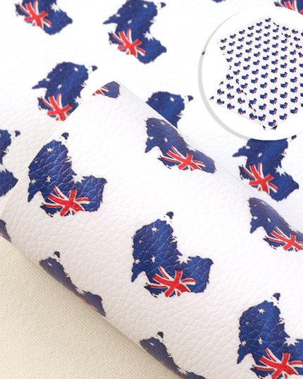 Vibrant Geometric Floral Faux Leather Craft Sheet - Elevate Your DIY Projects