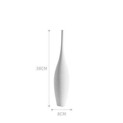Serene Elegance: Monochrome Ceramic Zen Vase - Premium Edition