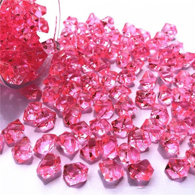 Vibrant 150-Piece Acrylic Crystal Gemstones Set for Creative Home Decor and Craft Projects