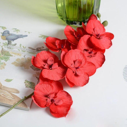 Orchid Splendor: Luxurious Silk Floral Arrangement for Stylish Living