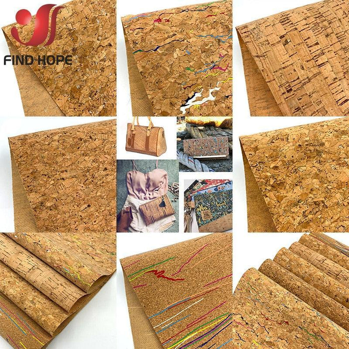 Transform Your Designs with Elegant Wood Grain Cork Leather
