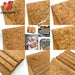 Luxe Wood Grain Cork Leather Fabric - Premium Crafting Material