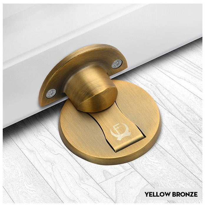 Magnetic Stainless Steel Door Stopper Kit with Concealed Mounting System