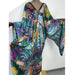 African Holiday Boho Batwing Silky Rayon Robe for Women | Autumn Collection